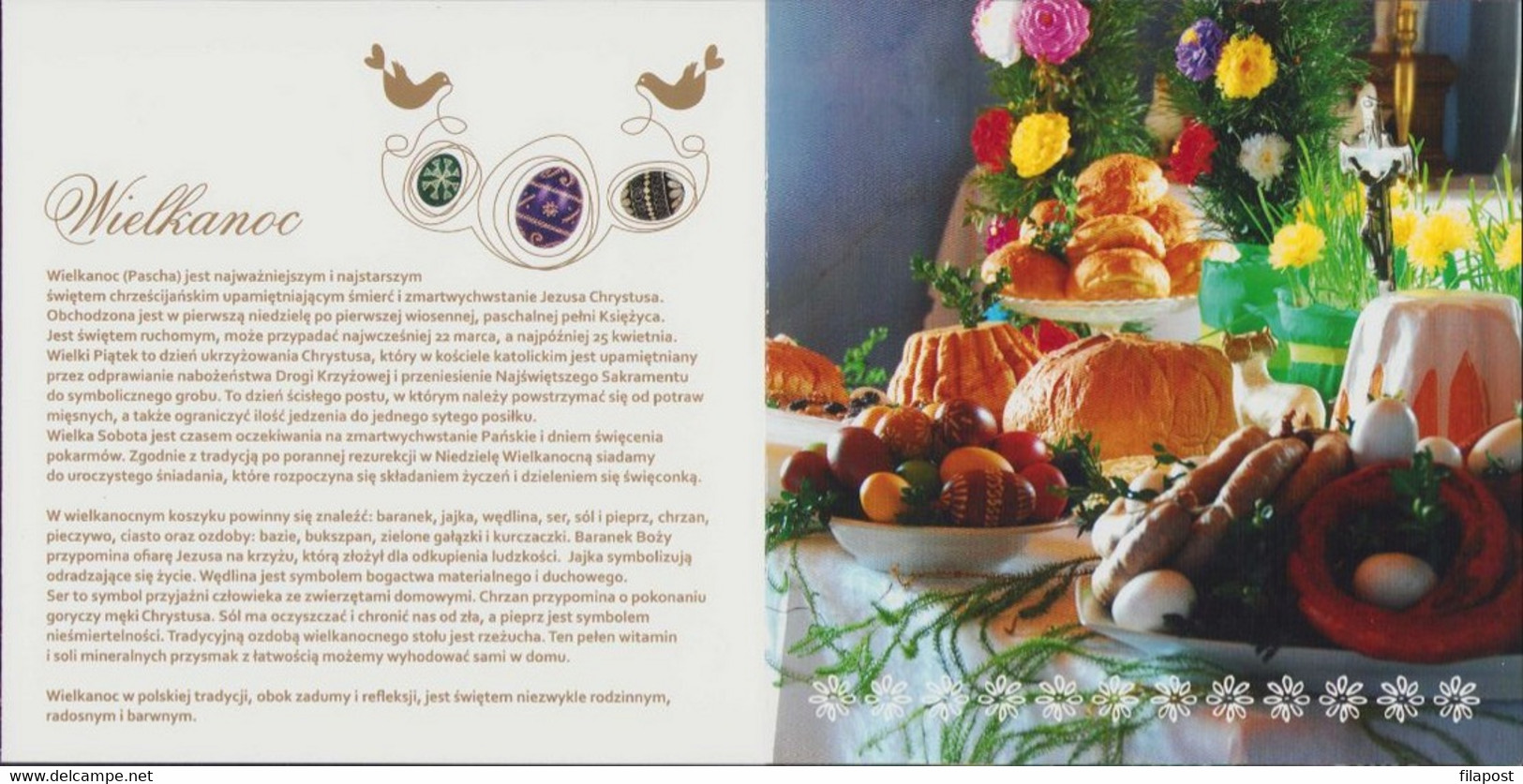 2014 Poland / Decorative Booklet / Easter Egg Holiday Decoration Folk Tradition Art / 2 FDC + 2 Stamps MNH**FV - Libretti