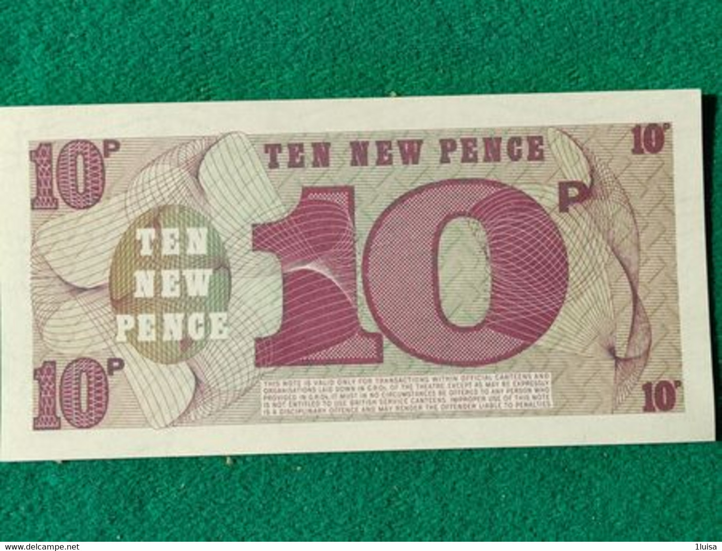 Gran Bretagna 10 Pence 1972 - British Armed Forces & Special Vouchers