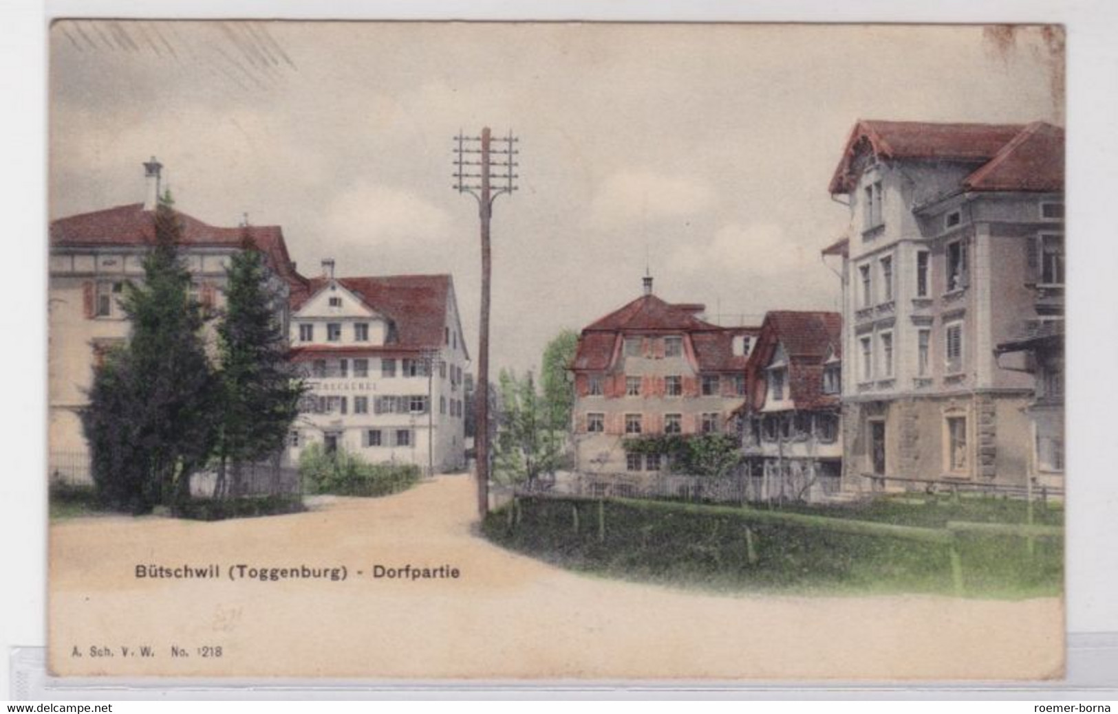 91848 Ak Bütschwil (Toggenburg) Dorfpartie 1908 - Bütschwil-Ganterschwil