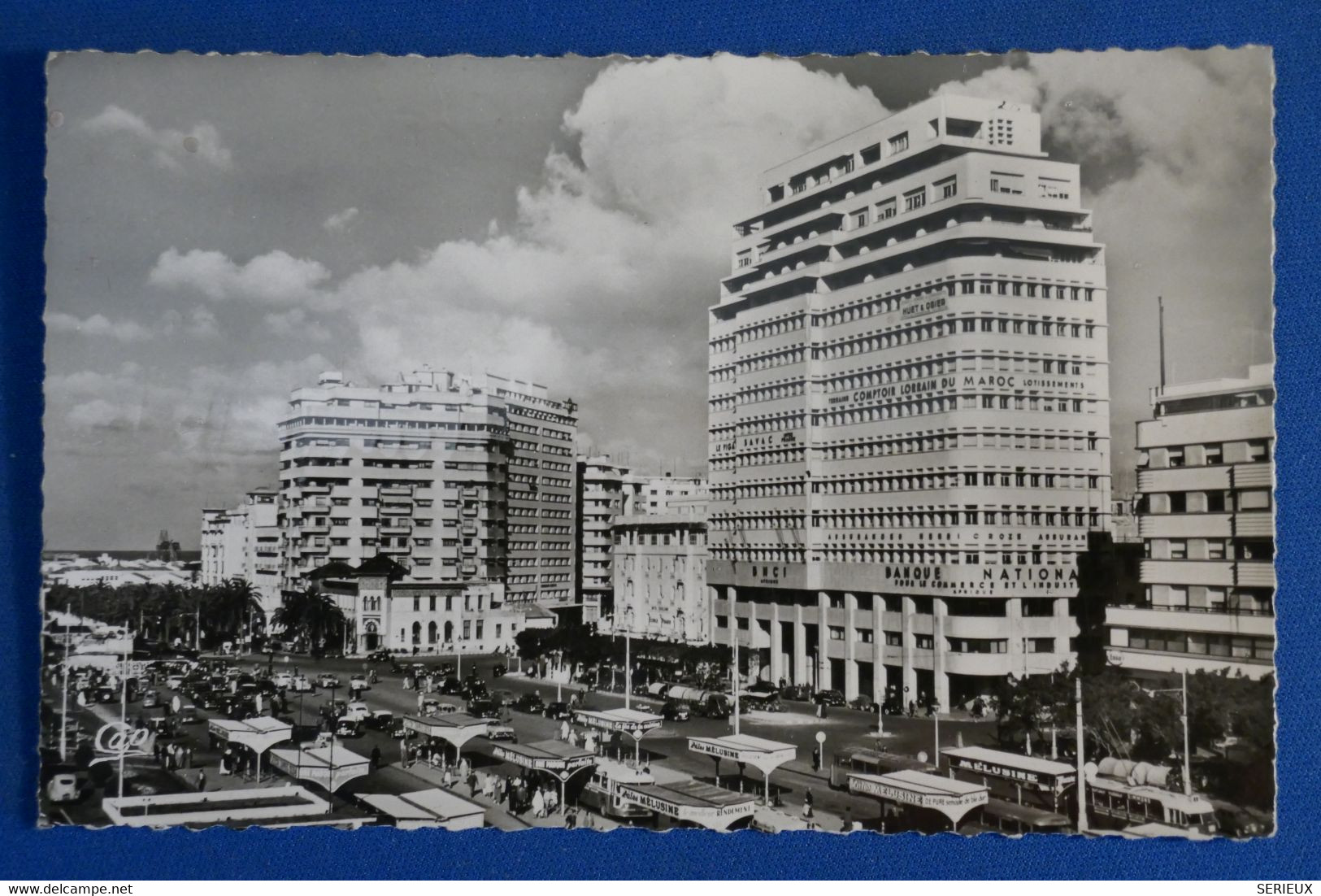 M8 MAROC BELLE CARTE 1955 CASABLANCA POUR CACHAN FRANCE+++ AFFRANCH.INTERESSANT - Briefe U. Dokumente