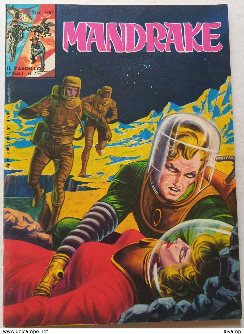 MANDRAKE  IL VASCELLO NUOVA SERIE -FRATELLI SPADA N.205 DEL 1971 (CART 58) - Prime Edizioni