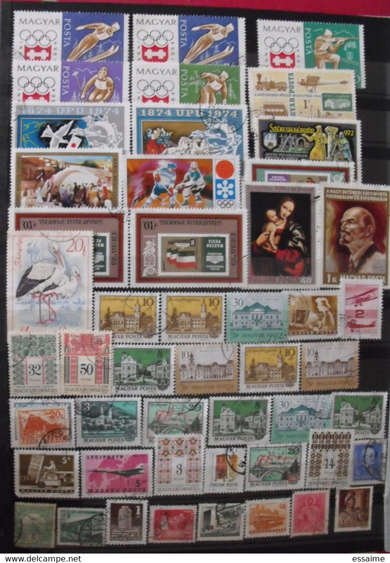 Hongrie Magyar. Collection De 460 Timbres Oblitérés (quelques Neufs) - Sammlungen