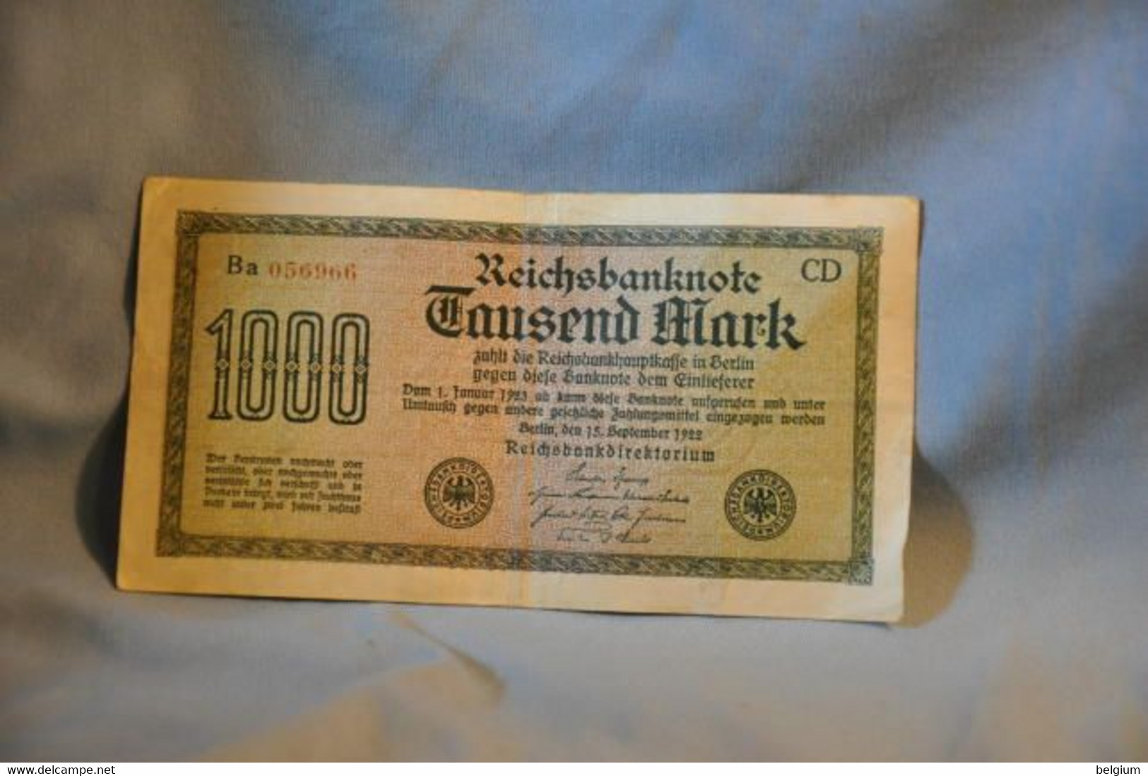 Ancien Billet 1000 Mark 1923 - 1.000 Rentenmark