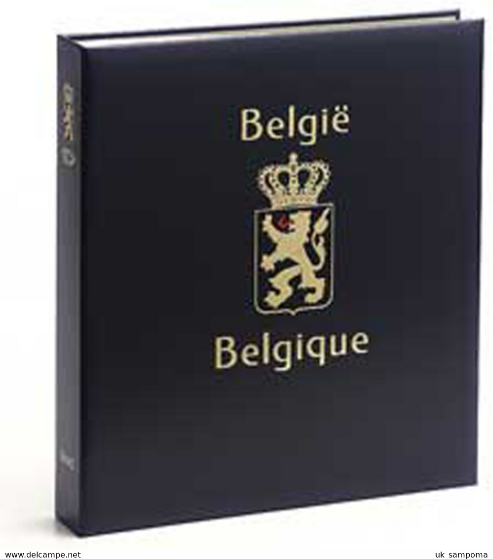 DAVO 11943 Luxe Binder Stamp Album Belgium VIII - Formato Grande, Fondo Negro