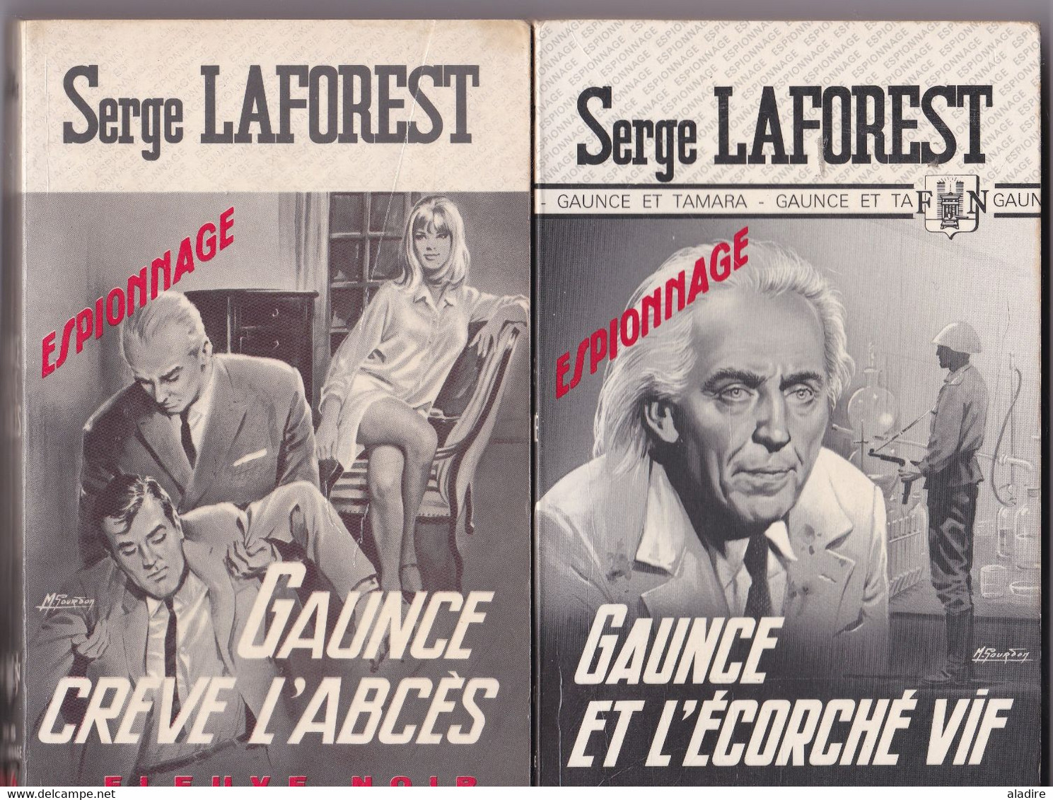 SERGE LAFOREST  - Lot De 18 Romans De Cet écrivain De Polars Emblématique De  Fleuve Noir  - (1916 - 1983) - Wholesale, Bulk Lots