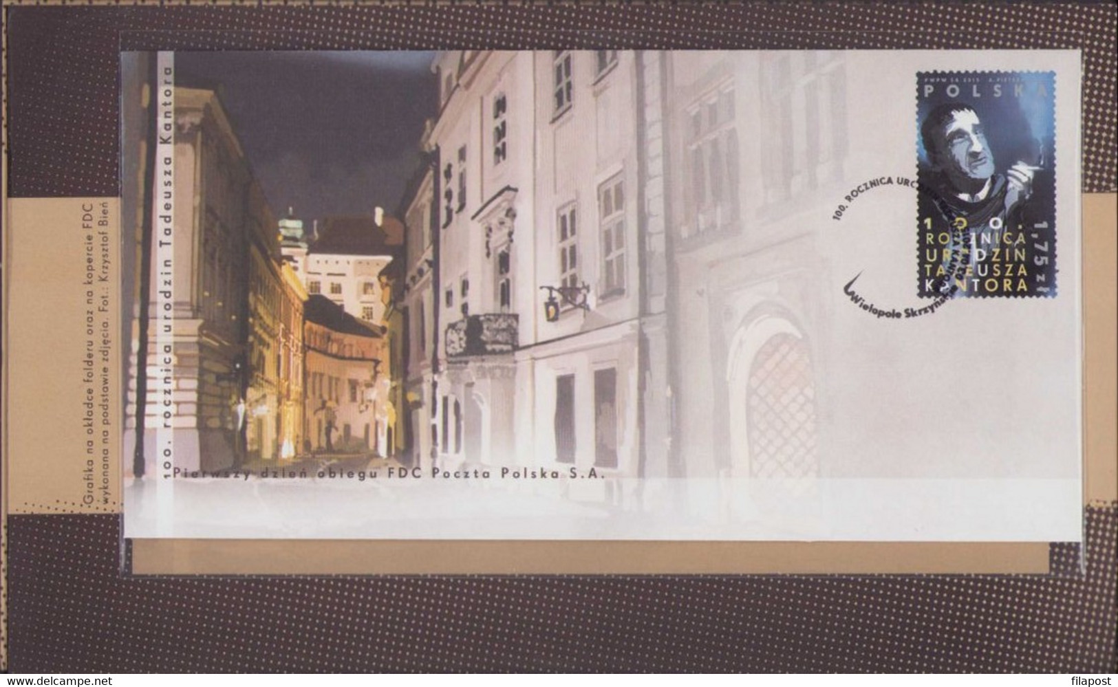 2015 Poland Souvenir Booklet / Tadeusz Kantor Reformer Painter Director Stage Designer Artist / FDC + Stamp MNH**F - Postzegelboekjes