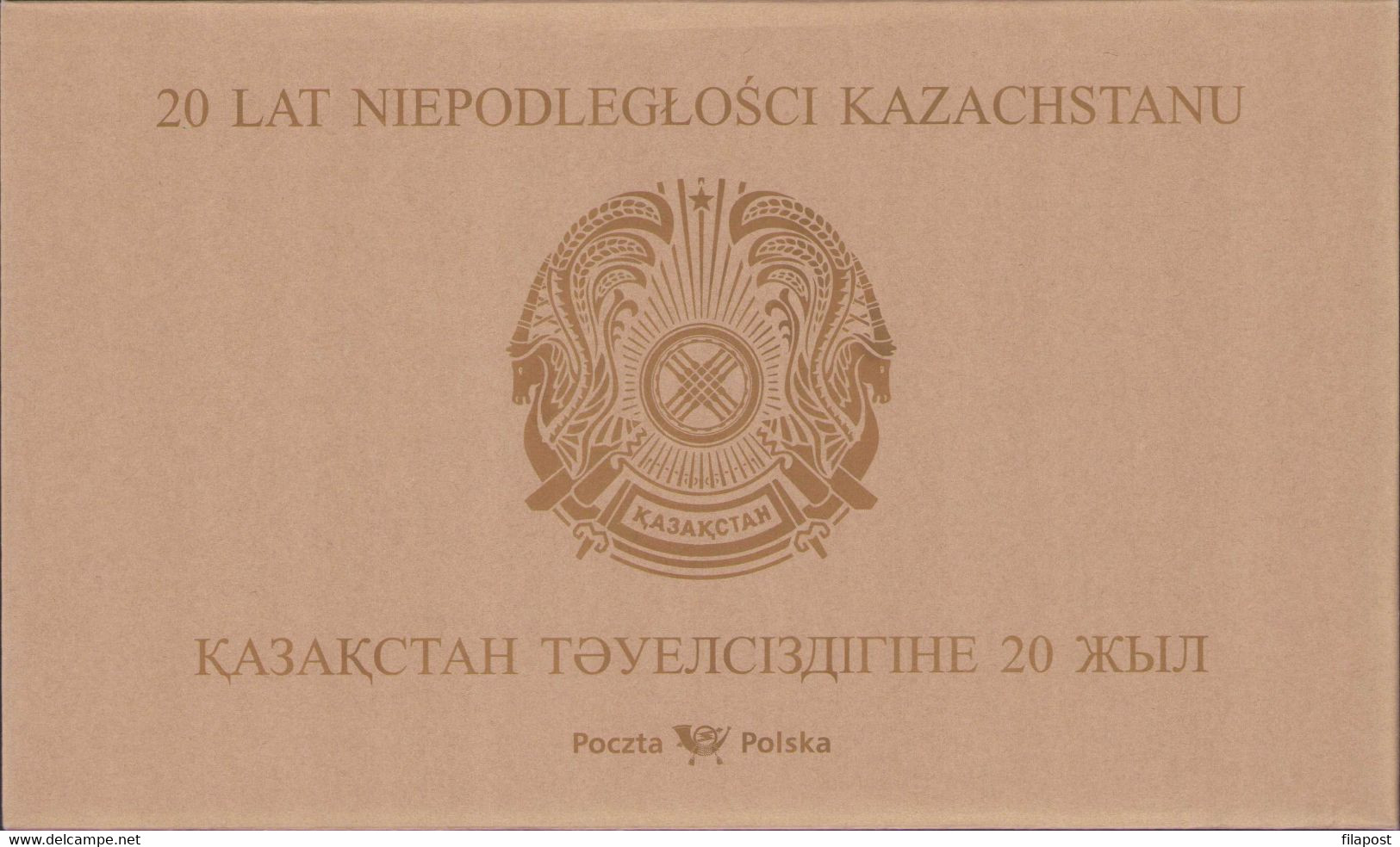 POLAND 2011 Souvenir Booklet / Independence Of Kazakhstan, Map, Culture, Tradition, Joint Issue / FDC + Stamp MNH**F - Postzegelboekjes