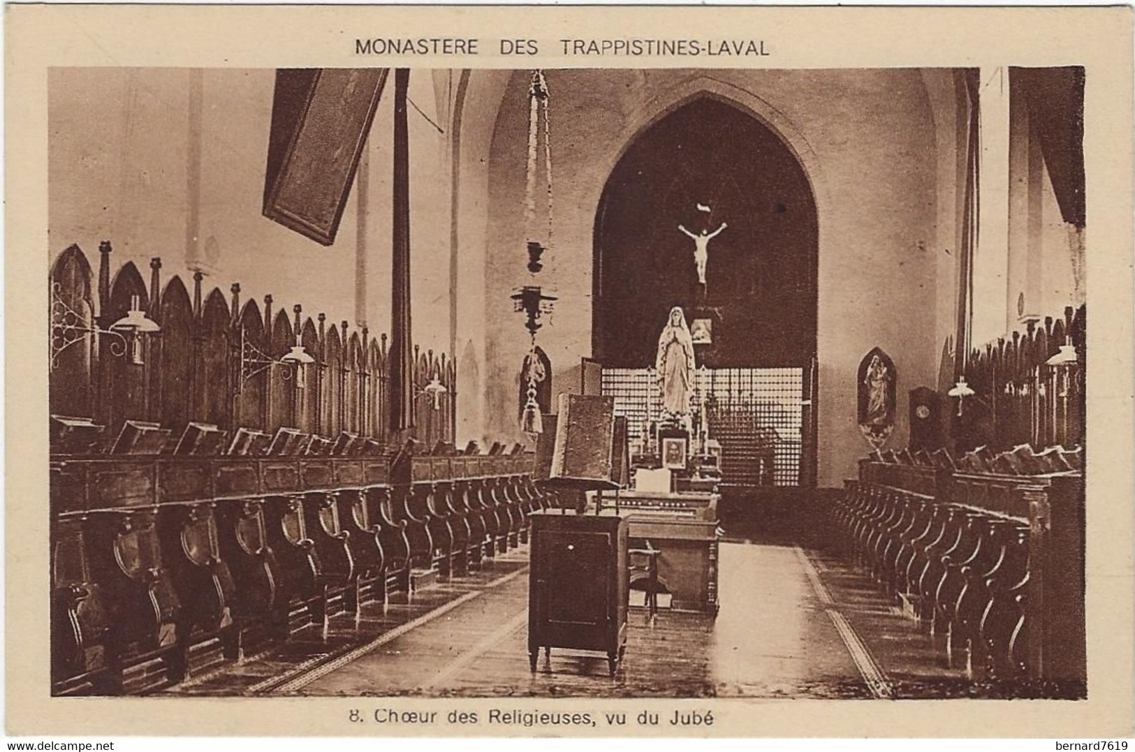 38   Laval  - Environs De Grenoble  - Monastere Des Trappistines - Laval   - Choeur Des Religieuses Vu Du Jube - Laval