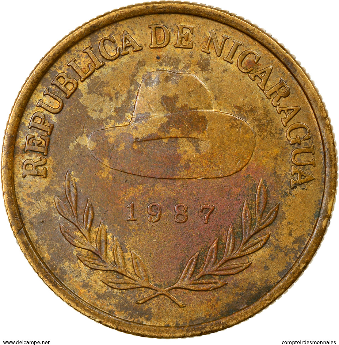 Monnaie, Nicaragua, Cordoba, 1987, TB+, Aluminum-Bronze, KM:59 - Nicaragua