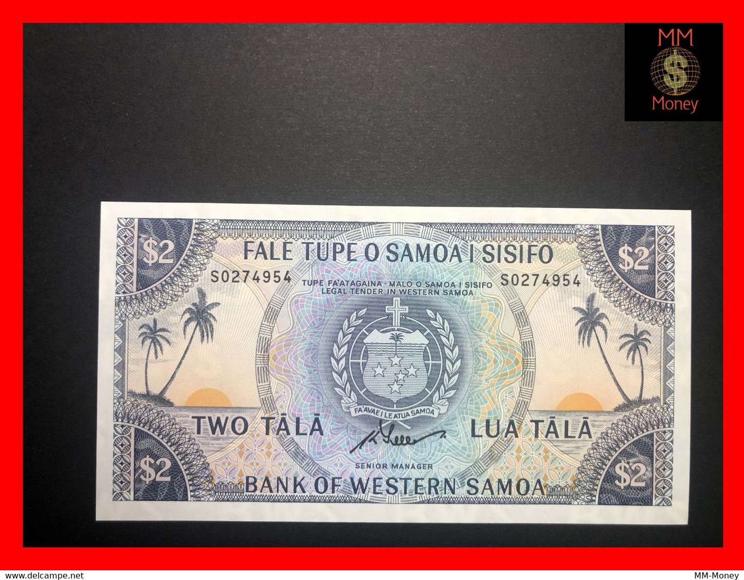 SAMOA - WESTERN SAMOA  2 Tala  1967 Official Bank Reprint 2020   P. 17  UNC - Samoa