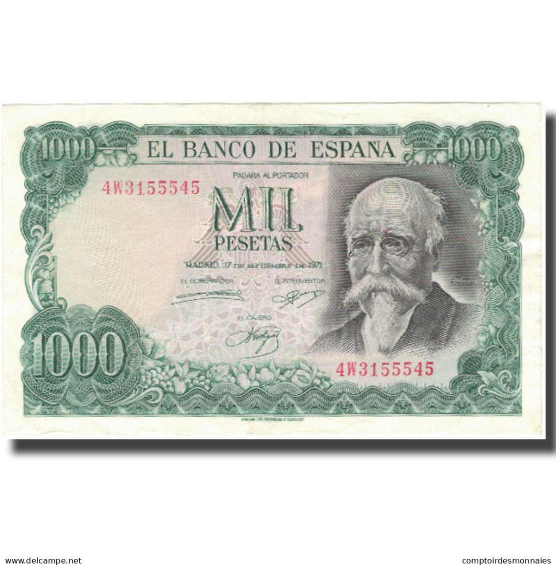 Billet, Espagne, 1000 Pesetas, 1971, 1971-09-17, KM:154, SUP - 1000 Peseten