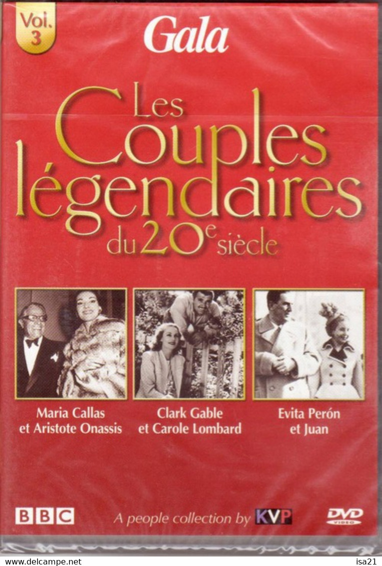 DVD Les Couples Légendaires Du 20 ème Siècle Callas Onassis; Gable Lombard; Peron Evita Et Juan - Concert & Music