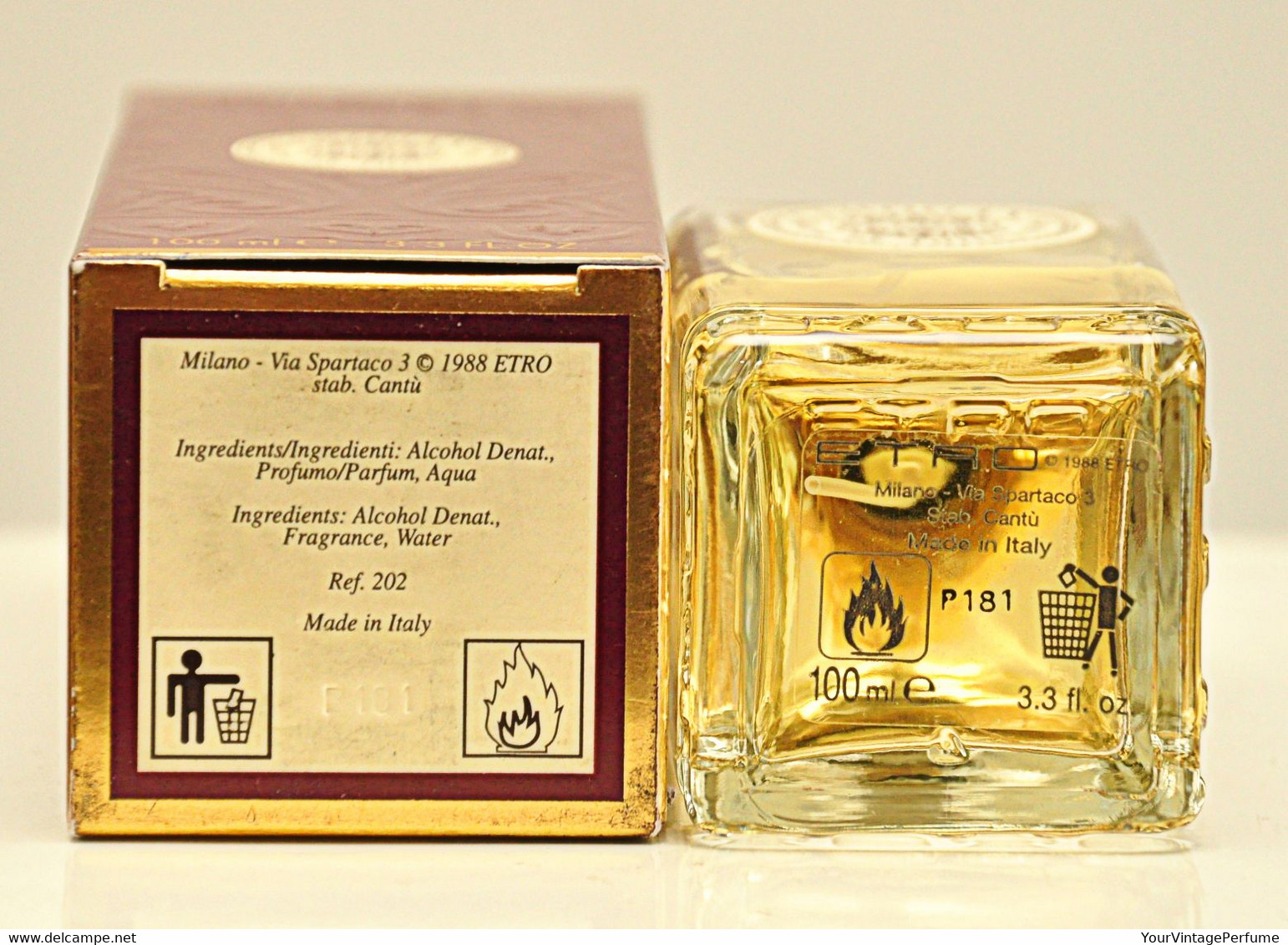 Etro Mahogany Eau De Toilette Edt 100ml 3.4 Fl. Oz. Spray Perfume Unisex Rare Vintage 2004 New - Damen
