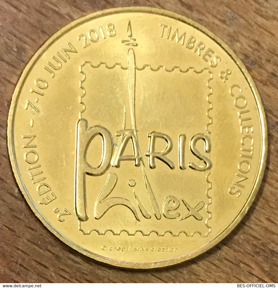 75015 PARIS SALON PHILEX MDP 2018 MÉDAILLE SOUVENIR MONNAIE DE PARIS JETON TOURISTIQUE MEDALS COINS TOKENS - 2018