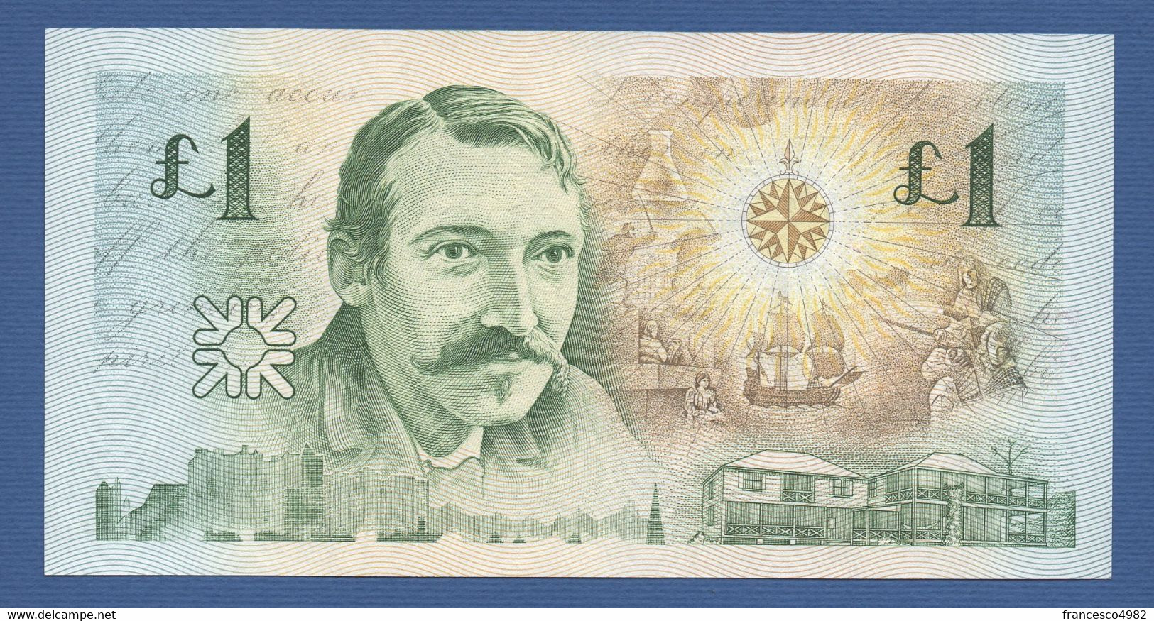 SCOTLAND - P.358 – 1 POUND 1994 UNC Serie RLS0219622 COMMEMORATIVE "Robert Louis Stevenson" - 1 Pond