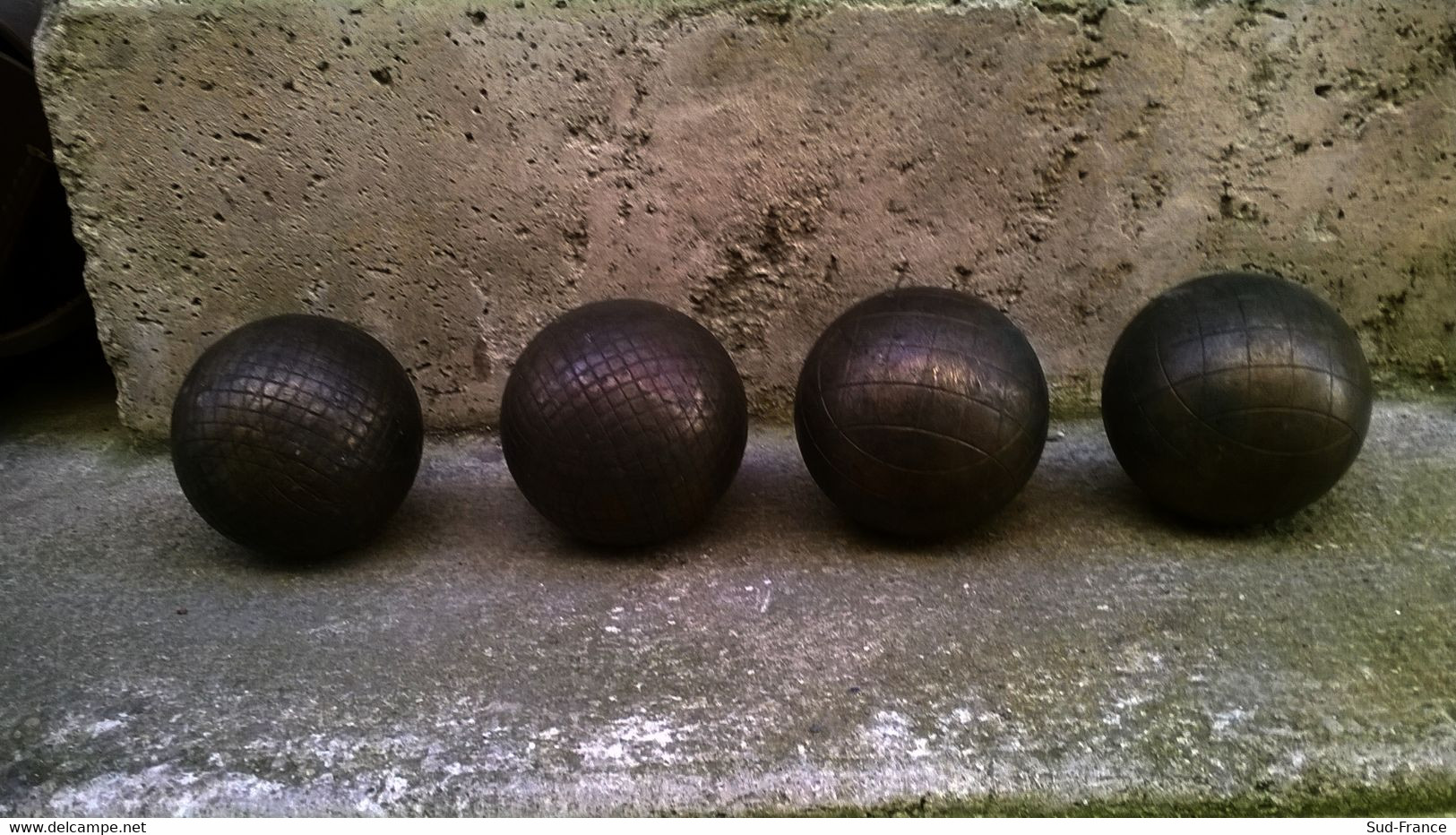 Sacoche Cuir Avec Quatre Boules Lyonnaise - Pétanque