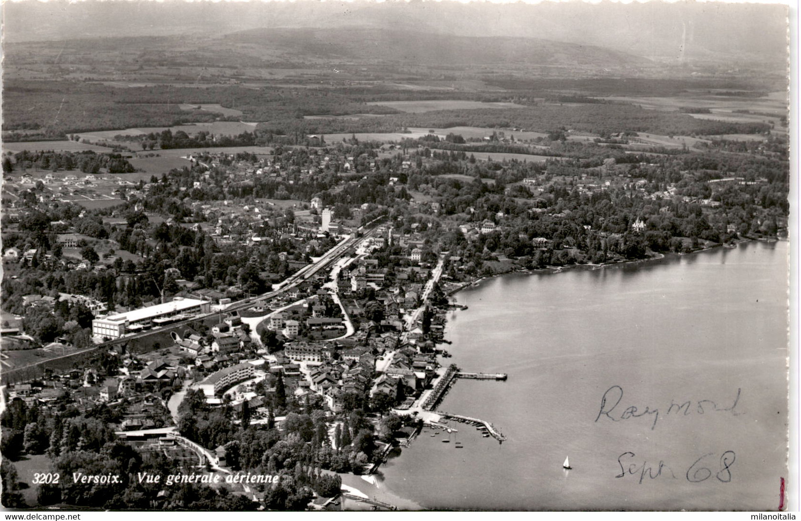 Versoix - Vue Generale Aerienne (3202) * 12. 9. 1968 - Versoix