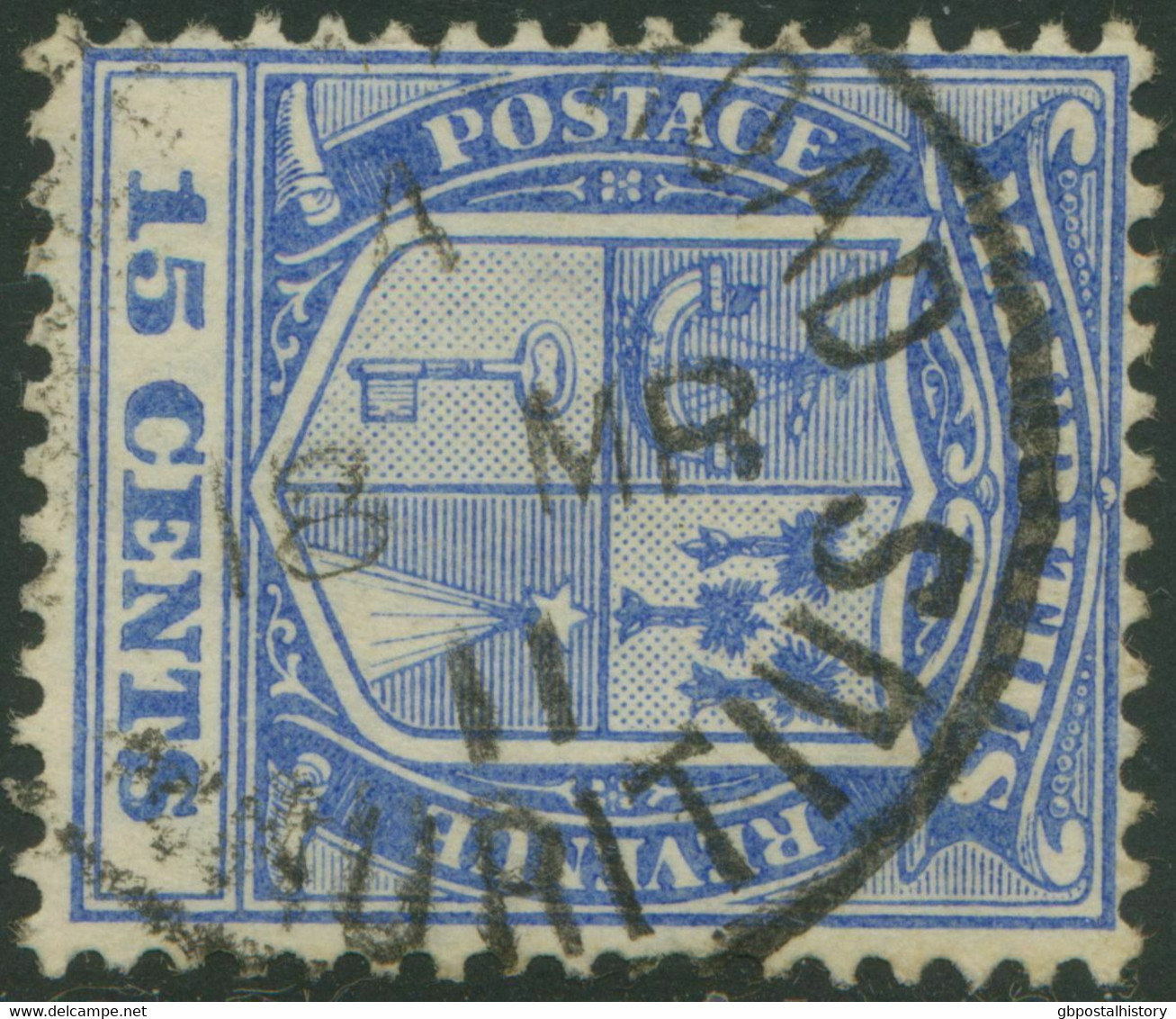 MAURITIUS „CUREPIPE ROAD“ Very Fine CDS On 4 C Coat Of Arms, 1906 + „CUREPIPE RO - Mauricio (...-1967)