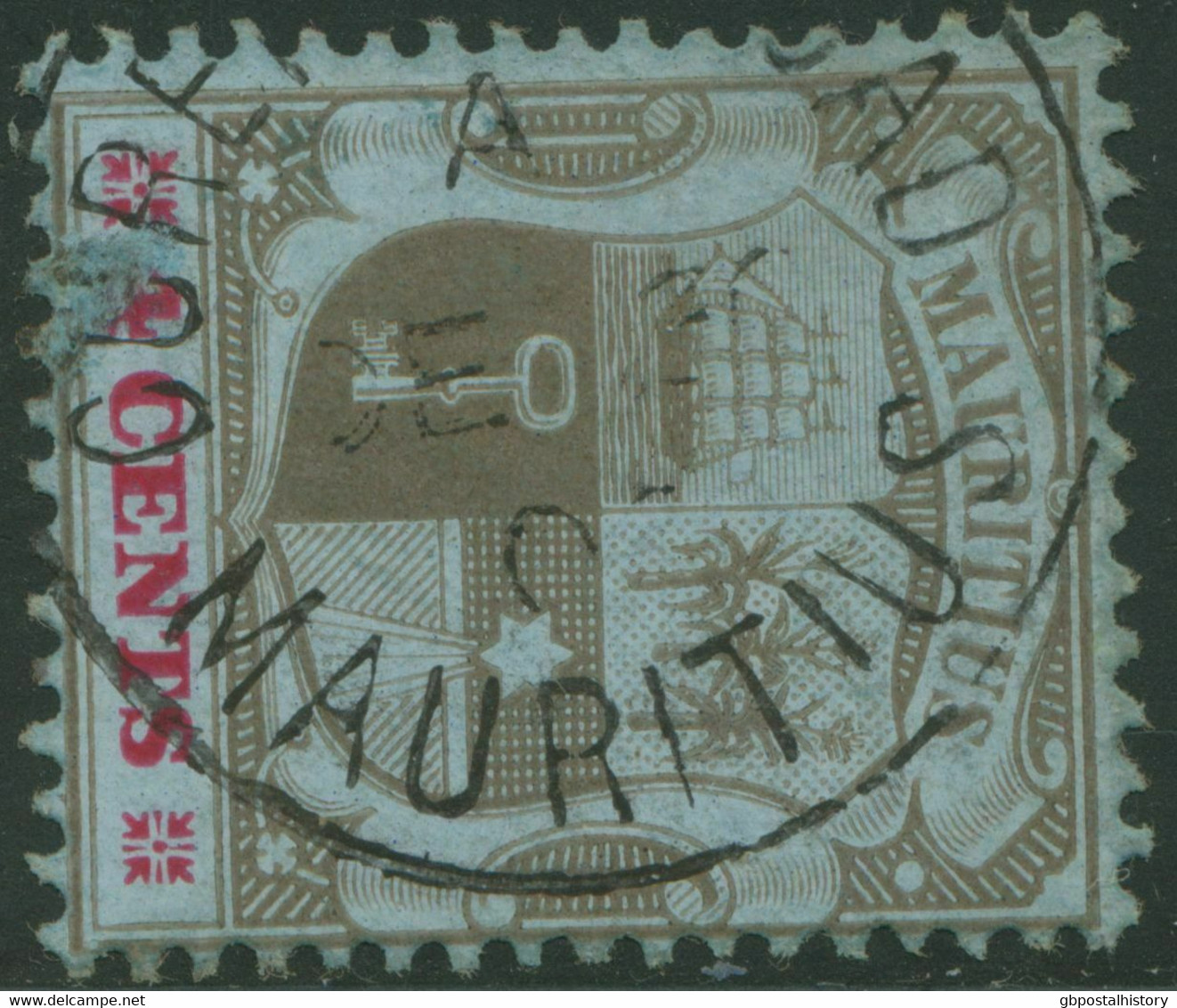 MAURITIUS „CUREPIPE ROAD“ Very Fine CDS On 4 C Coat Of Arms, 1906 + „CUREPIPE RO - Mauricio (...-1967)