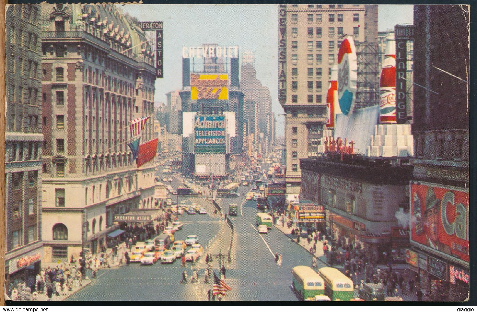 °°° 25612 - USA - NY - NEW YORK - TIMES SQUARE - 1968 With Stamps °°° - Time Square