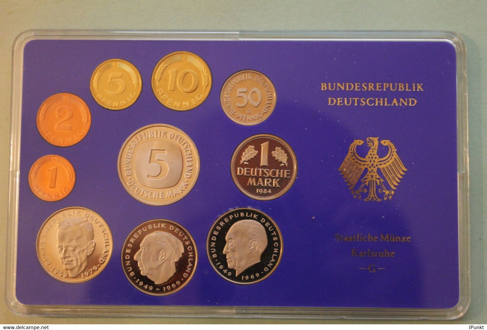 Deutschland, Kursmünzensatz Spiegelglanz (PP), 1984, G - Sets De Acuñados &  Sets De Pruebas