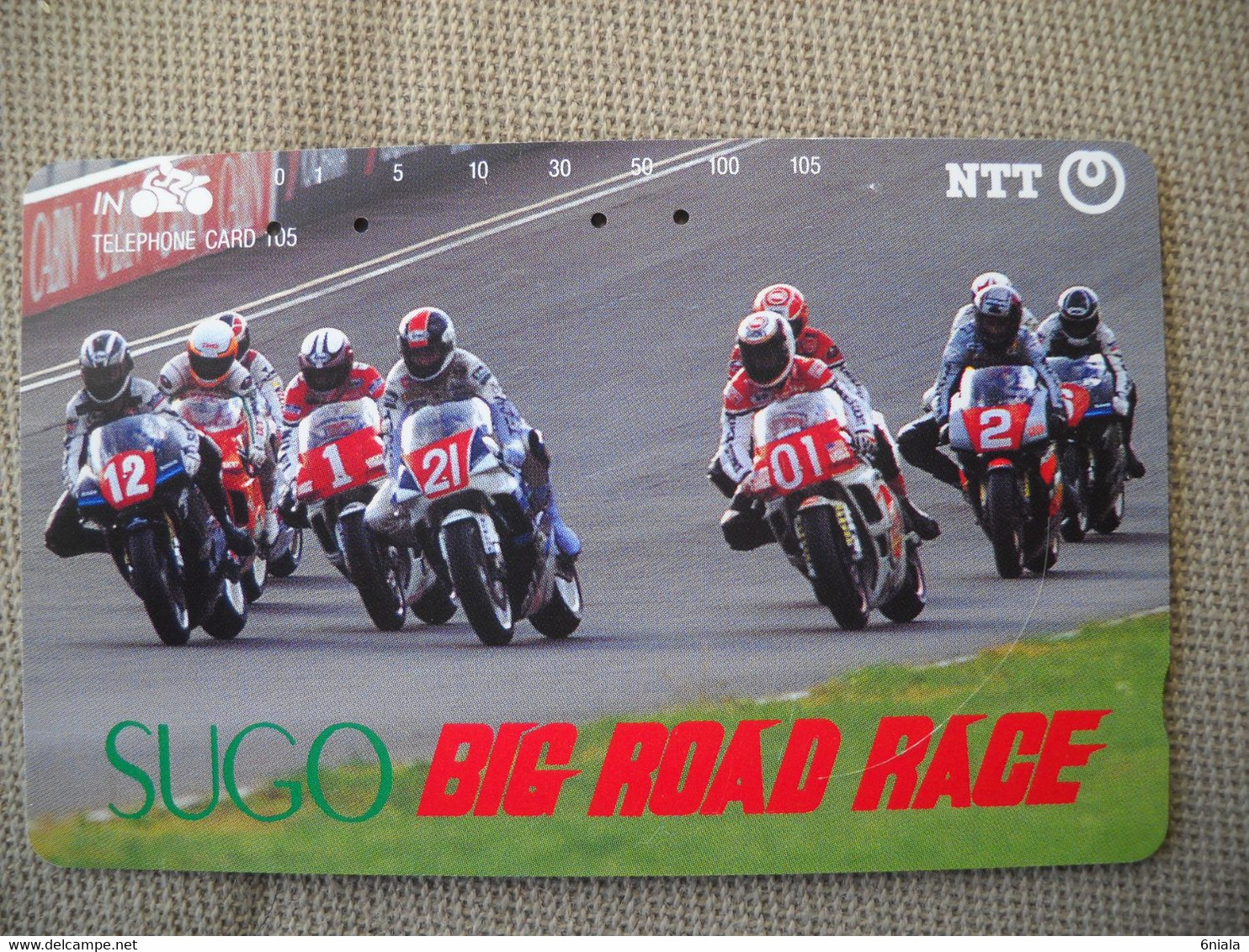 6907 Télécarte Collection  MOTO SUGO BIG ROAD RACE  (scans Recto Verso)  Carte Téléphonique Course Circuit - Motos