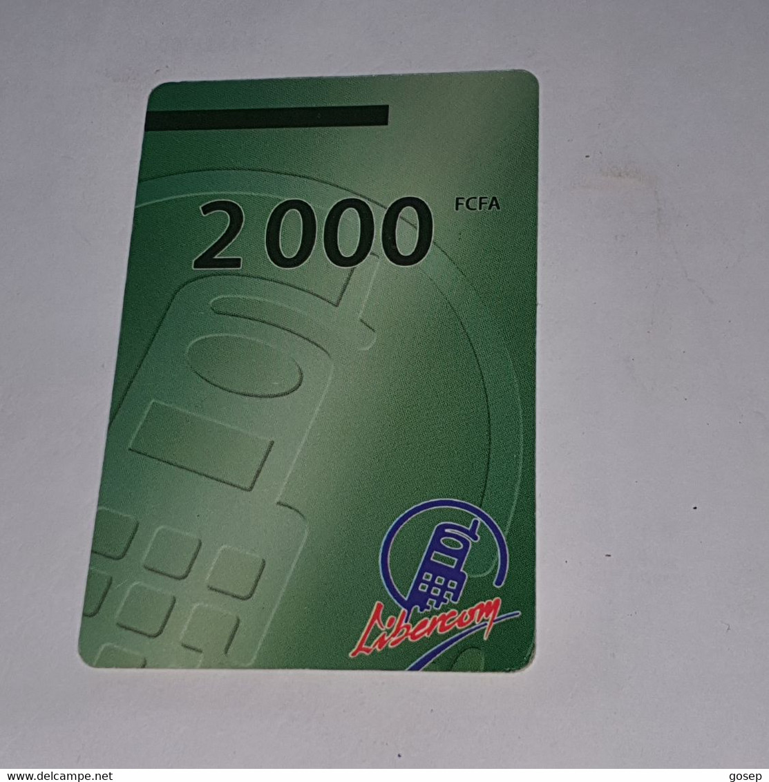 BENIN-(BJ-LIB-REF-0005/c)-green Phone-(50)-(2.000fcfa)-(021-2281-4722-141)-used Card+1card Prepiad Free - Benin