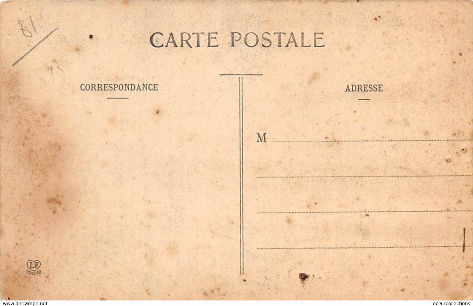 Mazamet            81     Industrie Lainière :   Un Commissionnaire Dans Son Cabinet   N° 9    (voir Scan) - Mazamet