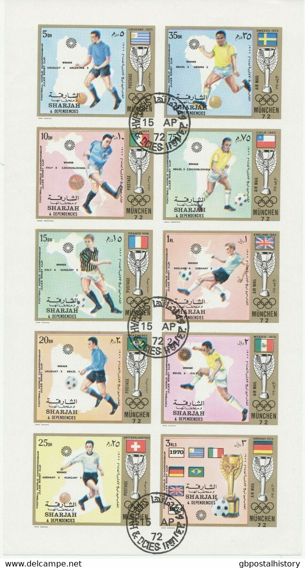 SHARJAH 1972 Olympische Spiele München - Fußball - Jules-Rimet-Pokal O ABARTEN - Schardscha