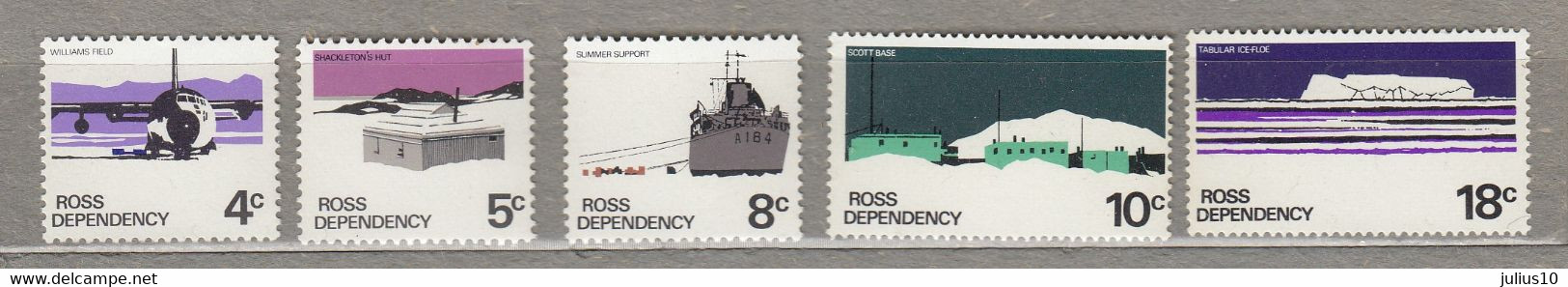 ROSS DEPENDENCY 1972 Mi 10-14 Miss 3c MNH (**) #Tr57 - Neufs