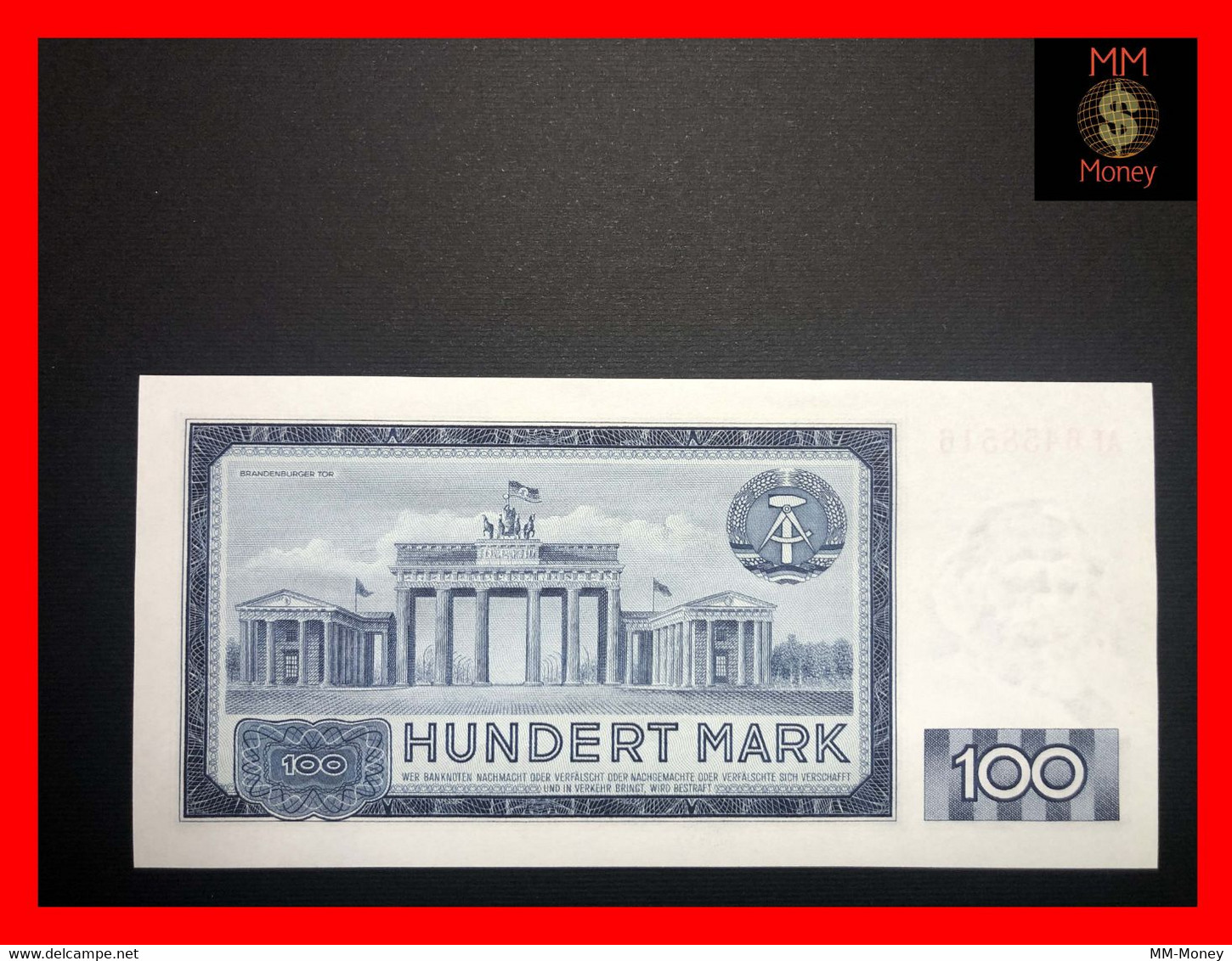 GERMANY Democratic Republic  DDR 100 Mark 1964 P. 26  *scarce Note*  UNC - 100 Mark