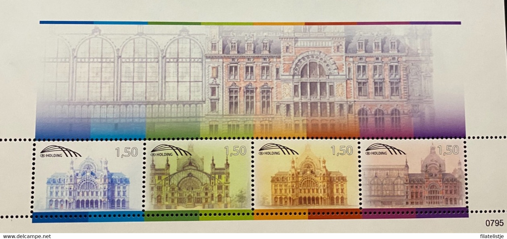 België Spoorwegzegels Nrs TRV Blok 17A MNH*** Getand Met Nummer - Altri & Non Classificati