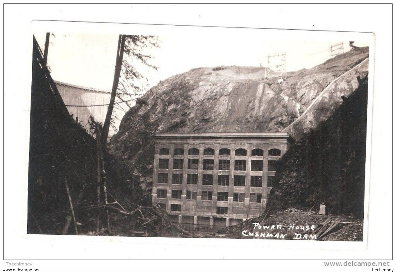 RP Tacoma Cushman WATER Power Dam Now A Clean Energy, Power Project OLD POSTCARD - Tacoma