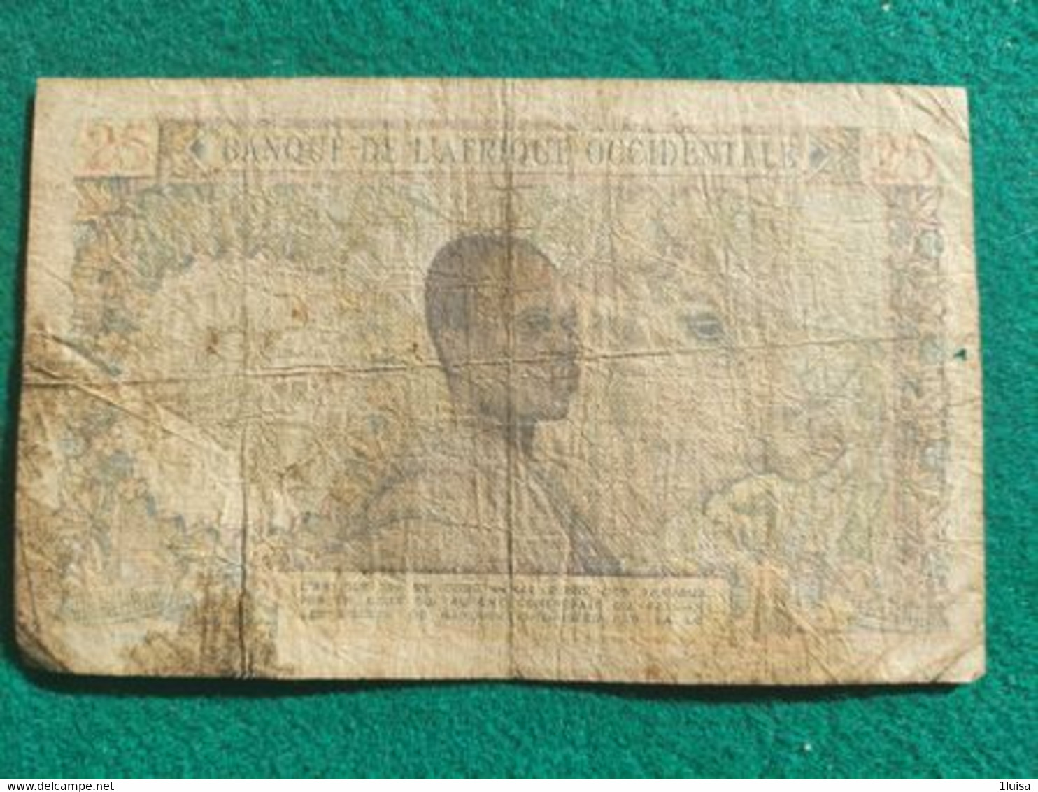 Banque De L'afrique Occidentale 25 Francs 1948 - Zentralafrikanische Staaten