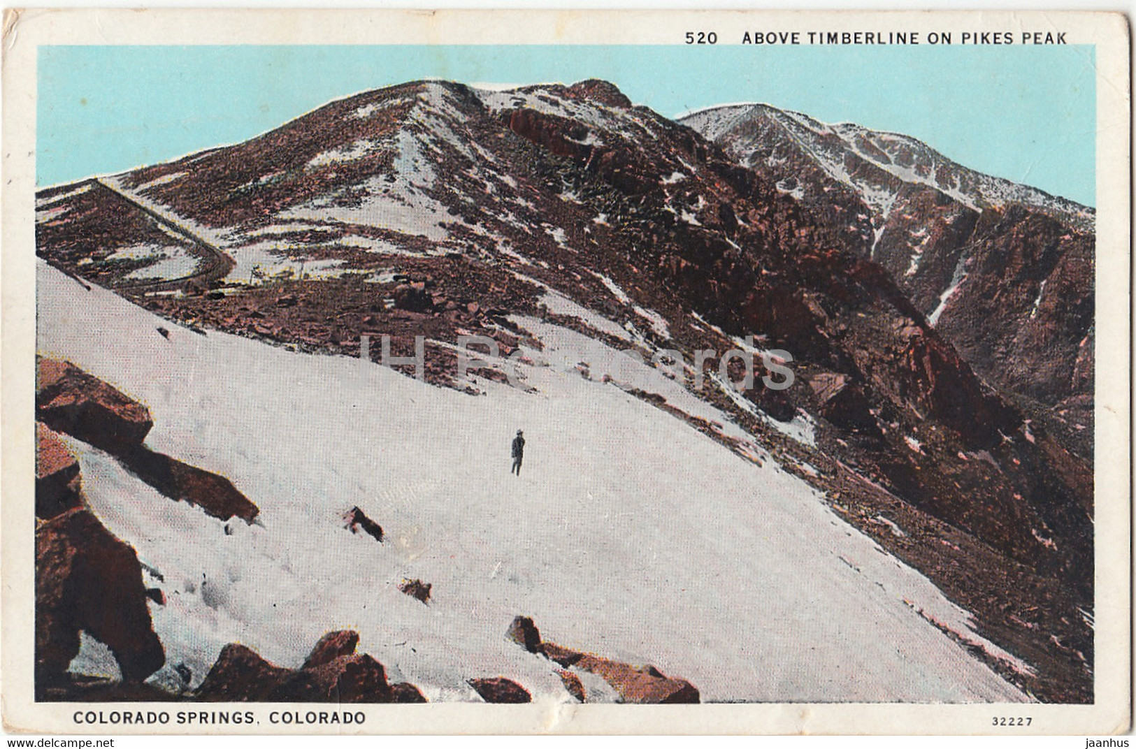 Colorado Springs - Above Timberline On Pikes Peak - 32227 - Old Postcard - 1932 - United States USA - Used - Colorado Springs