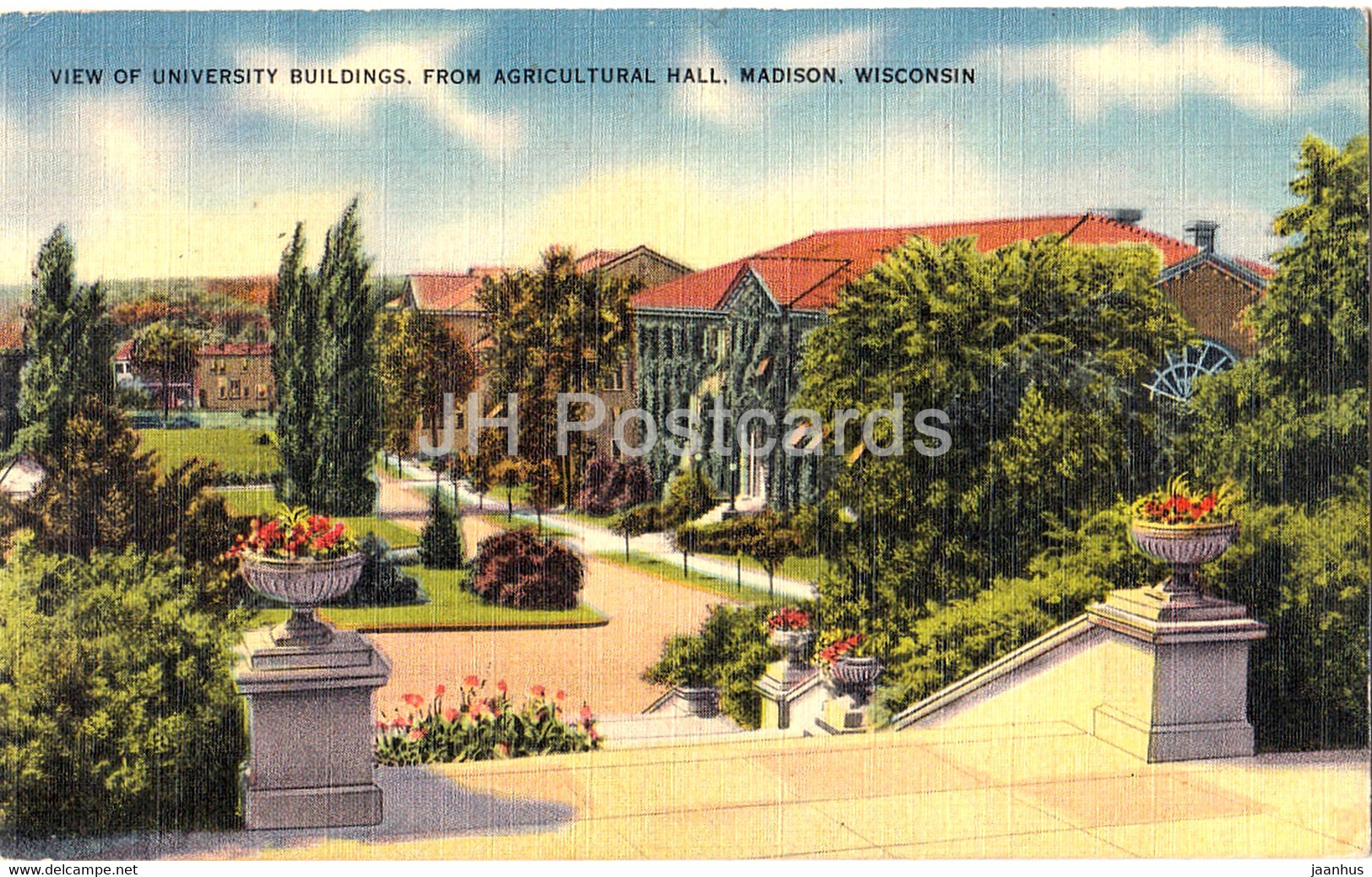 Madison - View Of University Buildings From Agricultural Hall - Old Postcard - 1948 - United States - USA - Used - Madison