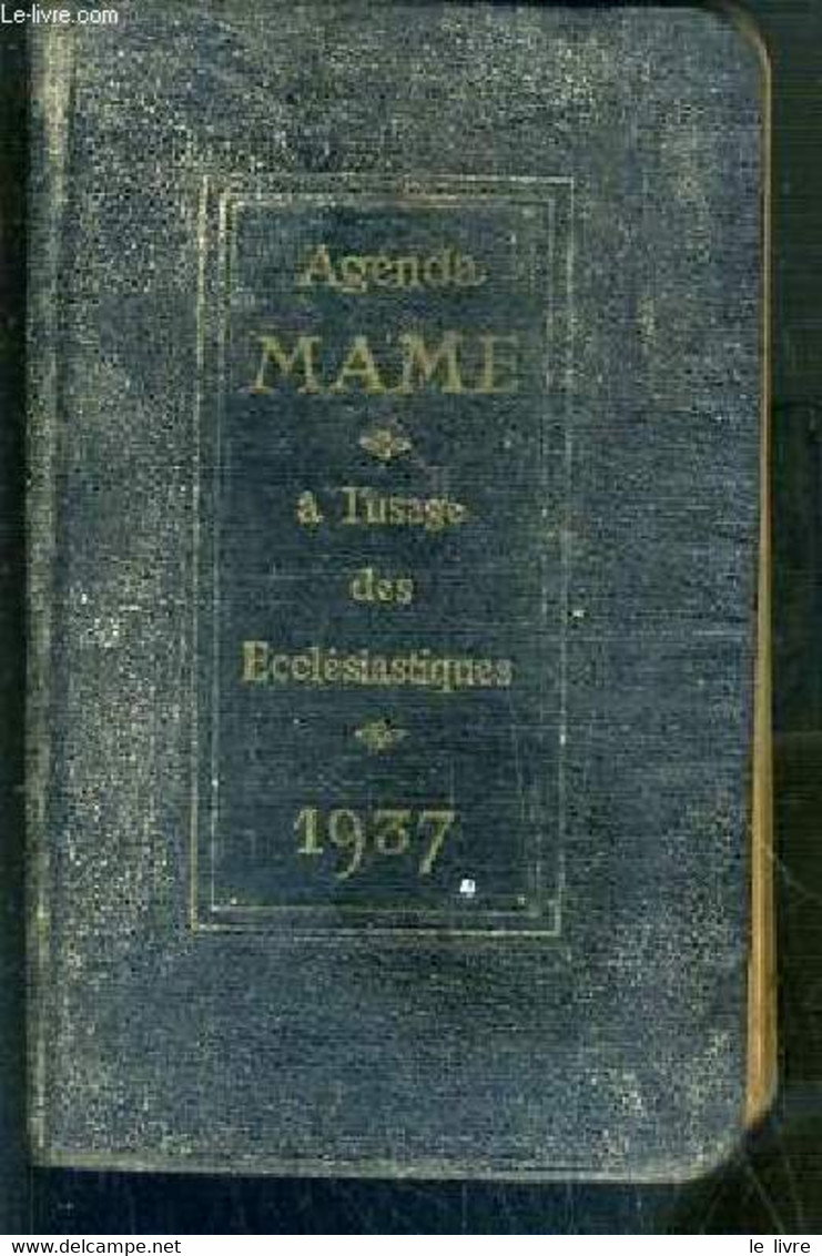 AGENDA MAME A L'USAGE DES ECCLESIASTIQUES 1937 - COLLECTIF - 1937 - Agendas Vierges