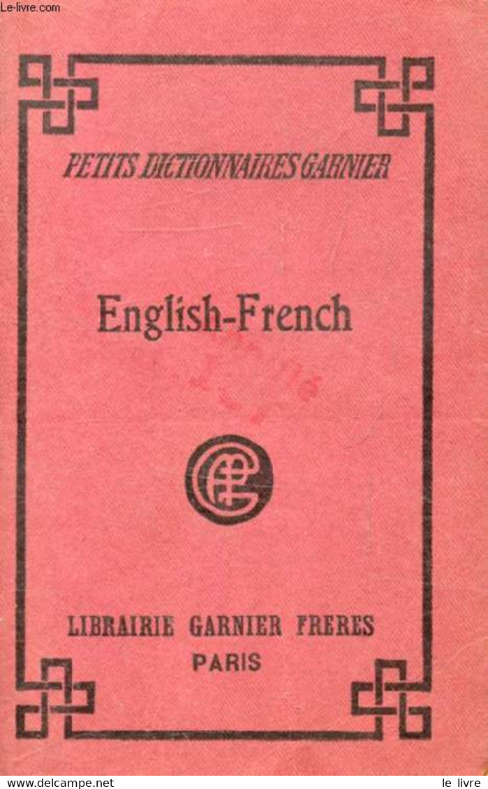 NEW VOCABULARY, ENGLISH-FRENCH - Mc LAUGHLIN J. - 1944 - Dictionaries, Thesauri