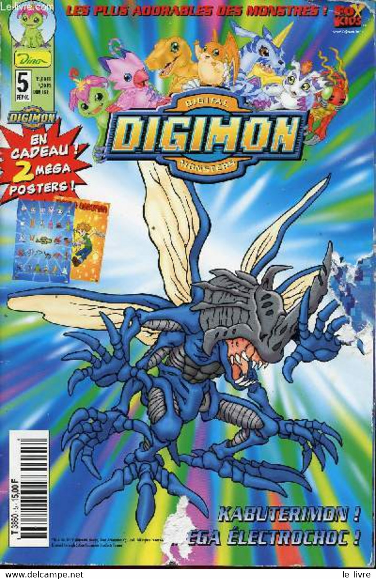 Digimon, Digital Monsters - N°5 - Kabuterimon ! Méga Electrochoc ! - Non Renseigné - 2001 - Autres & Non Classés