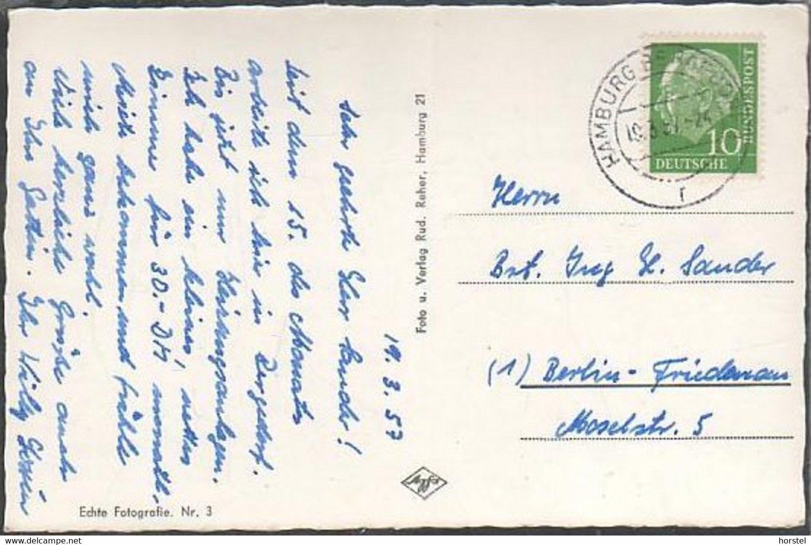 D-21029 Hamburg - Bergedorf - Alte Ansichten - Mohnhof - Am Krankenhaus - Nice Stamp 1957 - Bergedorf