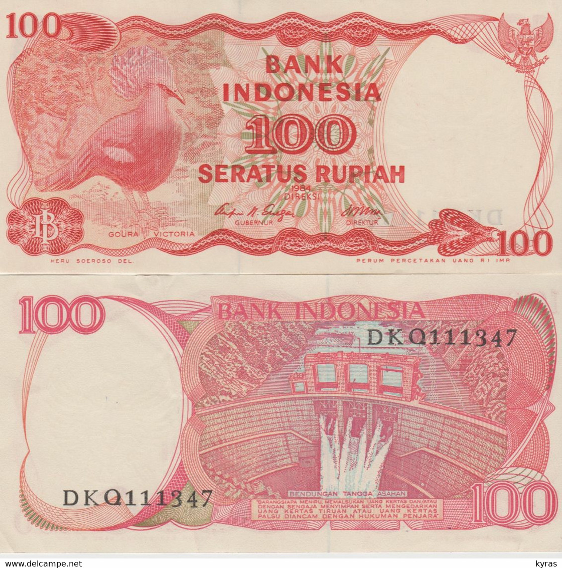 INDONESIE . Billet 100 SERATUS RUPIAH - Indonesia