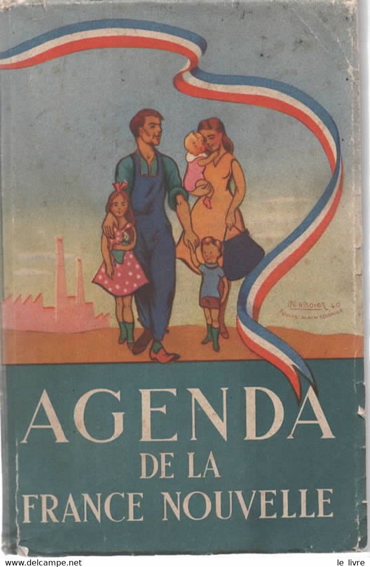 Agenda De La France Nouvelle, 1941.  - AGENDA 1941. - 1941 - Blanco Agenda