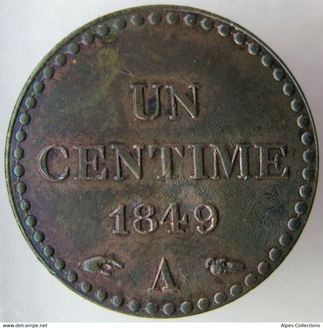 F10102.2 - FRANCE - 1 Centime Dupré - 1849 A - 1 Centime