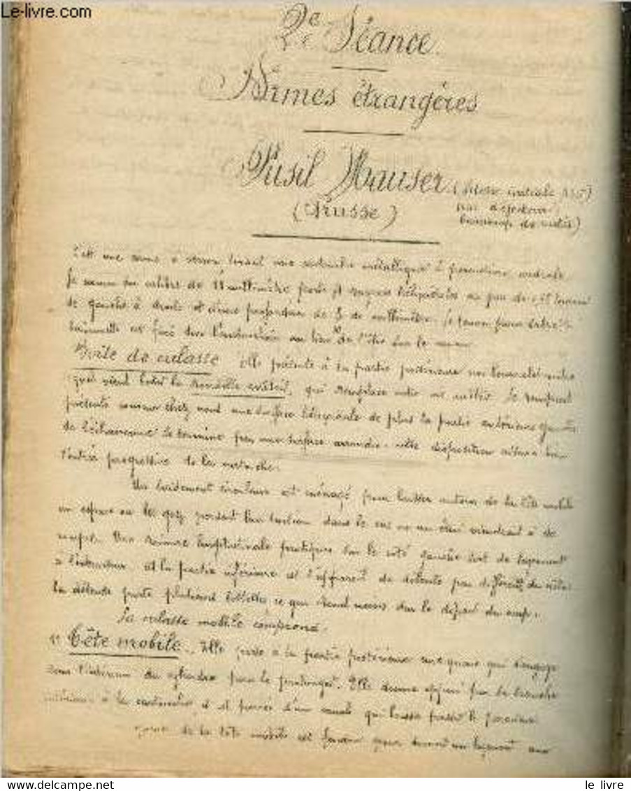 Cours De Tir - Ecole Militaire D'Infanterie - Année 1883 - 1884 - Manuscrit - Capitaine Toucas - 1883 - Manuscripts