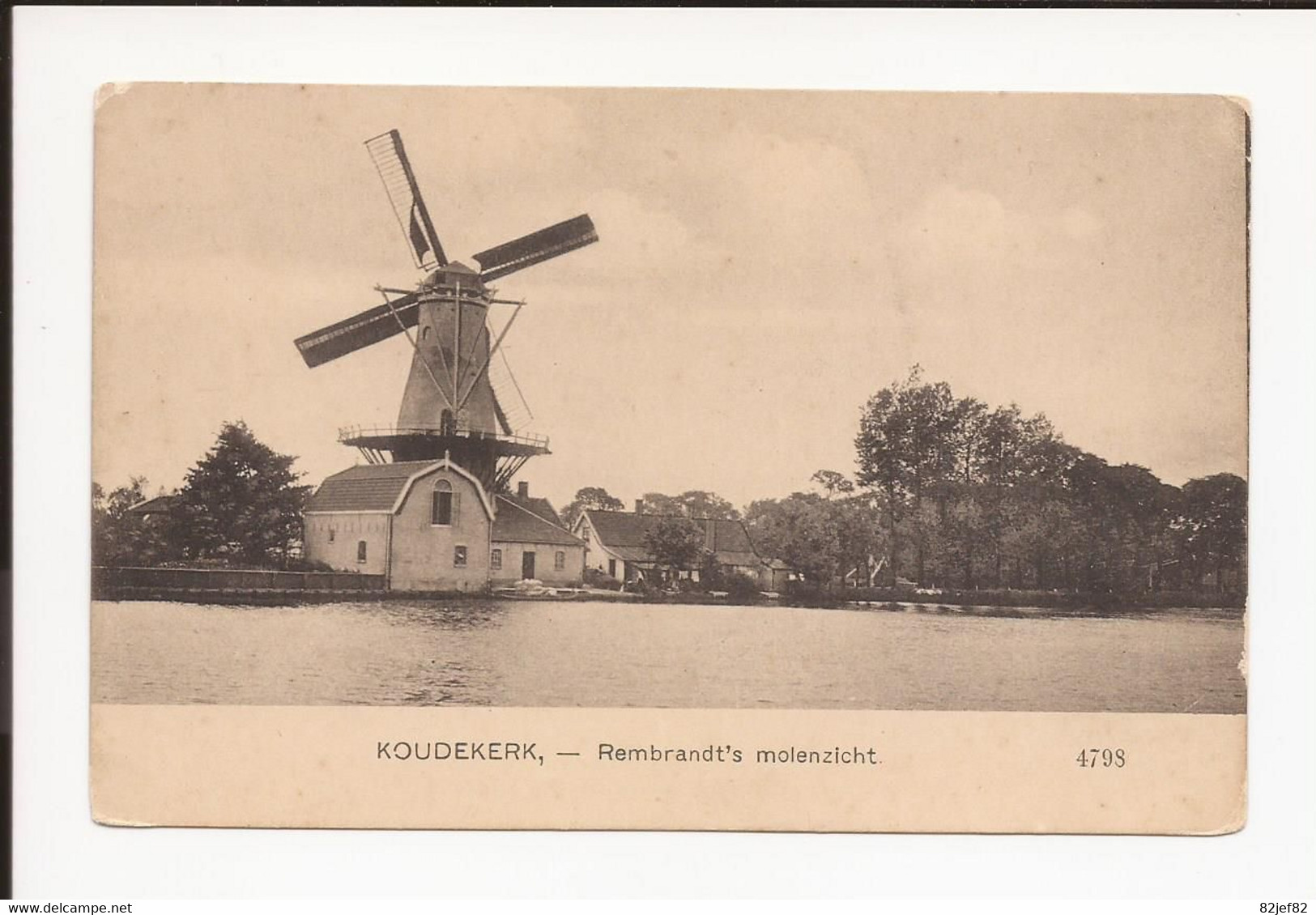 Koudekerk : 4798 Rembrandt's Molenzicht  Windmolen - Alphen A/d Rijn