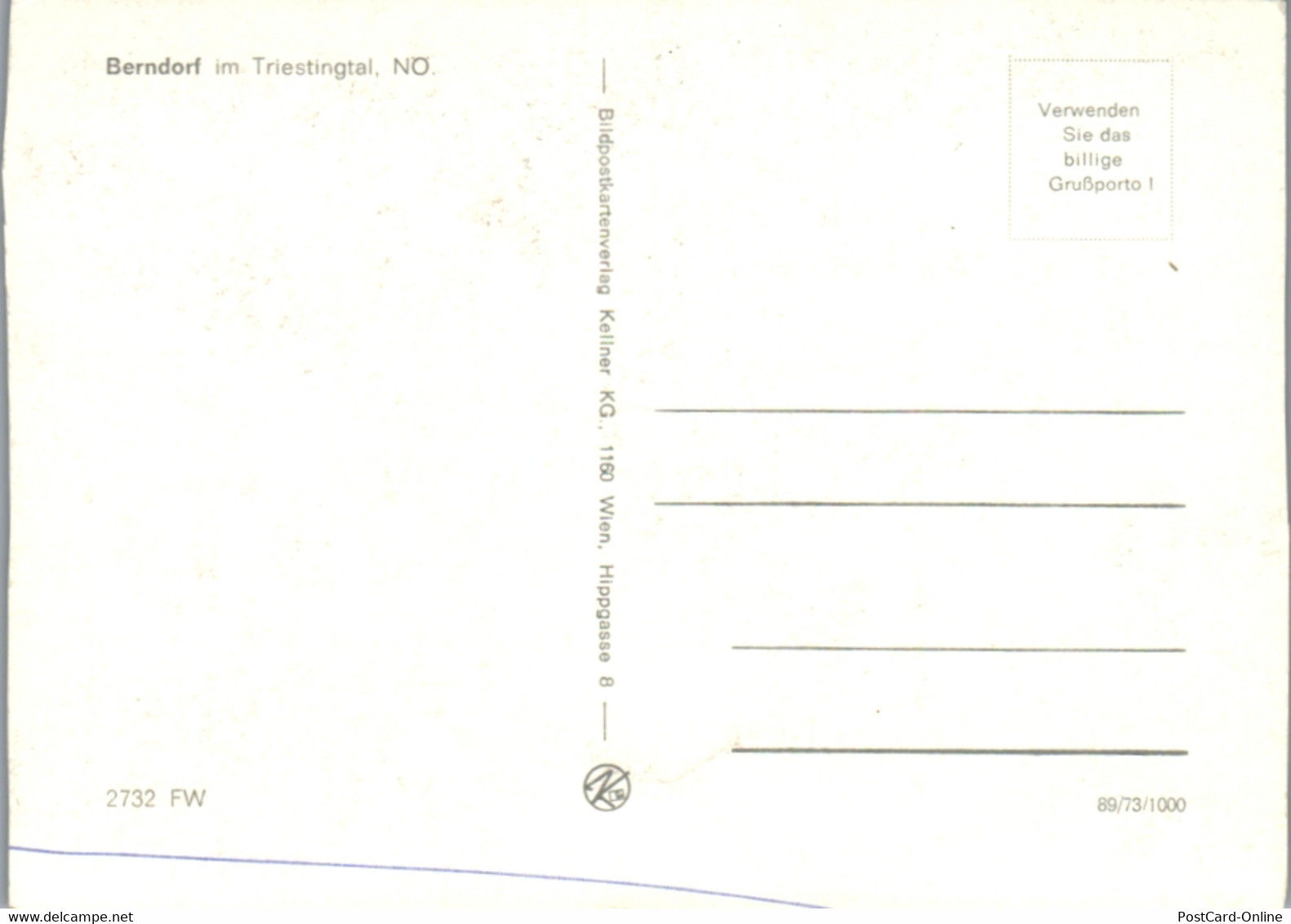 7871 - Niederösterreich - Berndorf Im Triestingtal , Panorama - Nicht Gelaufen - Berndorf