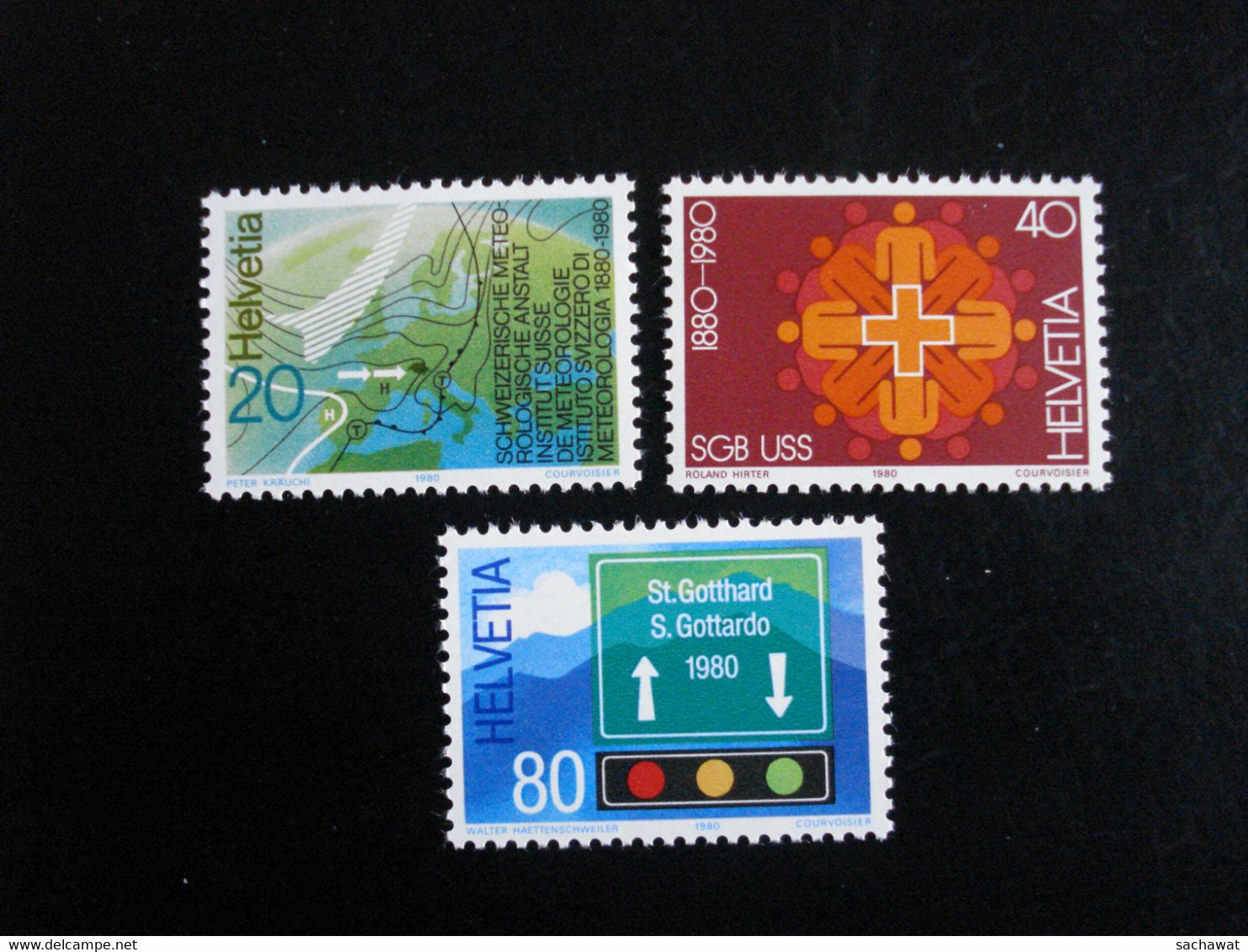 Suisse 1980 - Anniversaires - Y.T. 1114/1116 - Neufs (**) Mint (MNH) - Autres & Non Classés