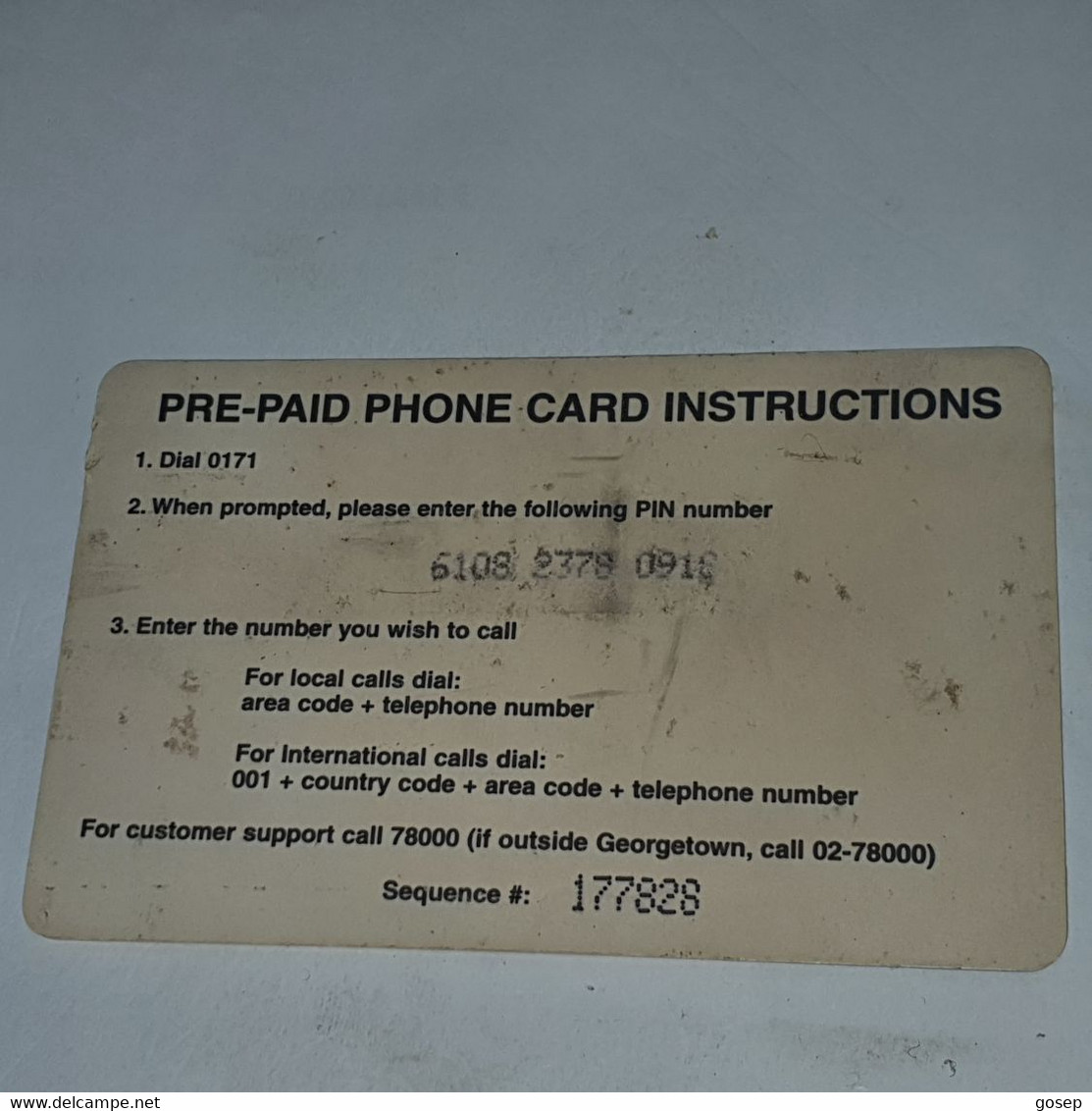 Guyana-(GY-GTT-0003A)improving Telecommunications-(1)($2.000)(6108-2378-0918)-used Card+1card Prepiad/gift Free - Guyane
