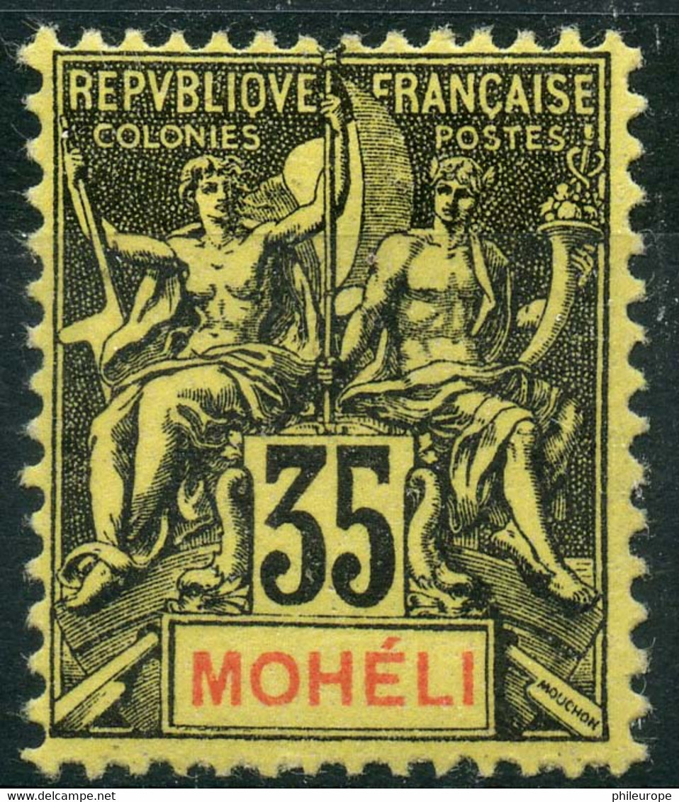 Moheli (1906) N 9 * (charniere) - Nuevos