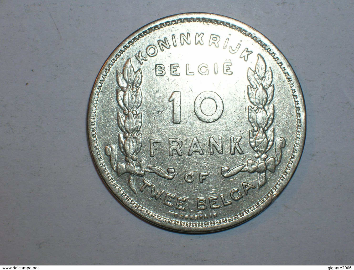 BELGICA 10 FRANCOS 1930 FL (9187) - 10 Frank & 2 Belgas